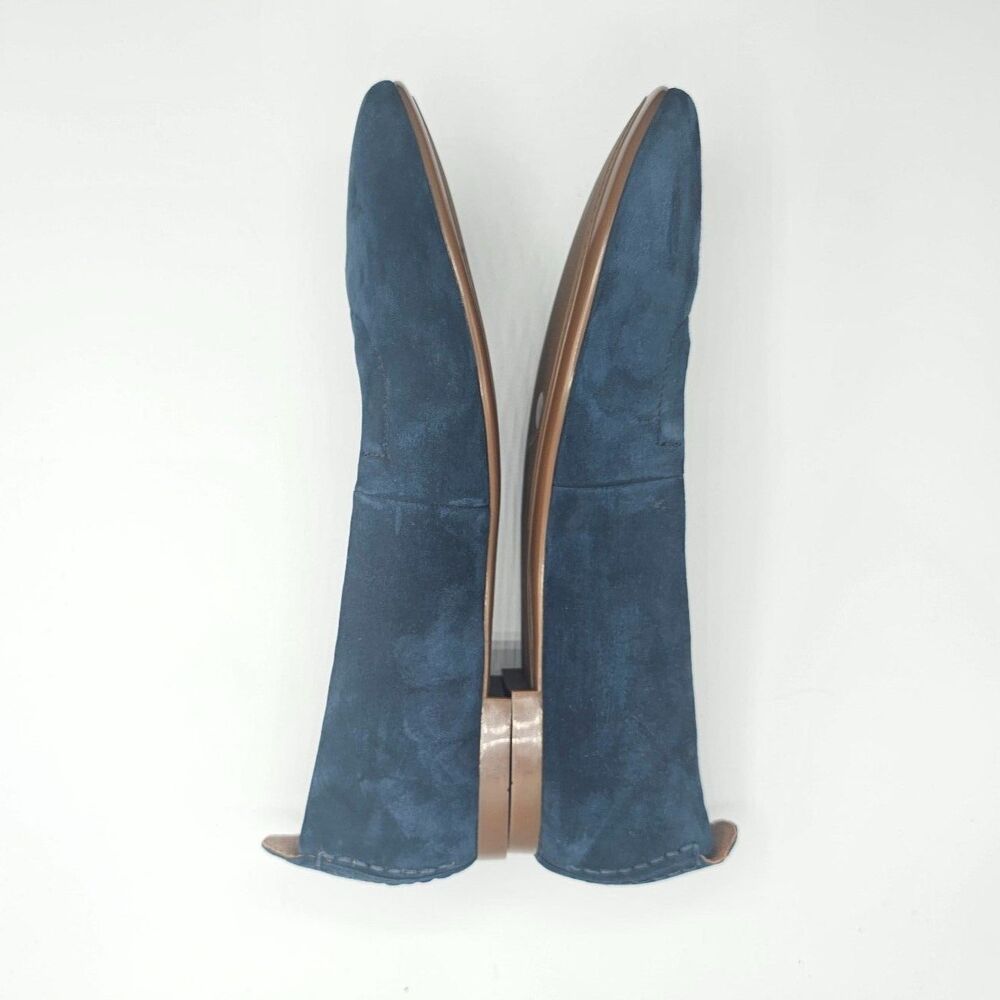 Lucky Brand Navy Suede Ballet Flats Women’s 8.5 Slip On Classic - Picture 6 of 9